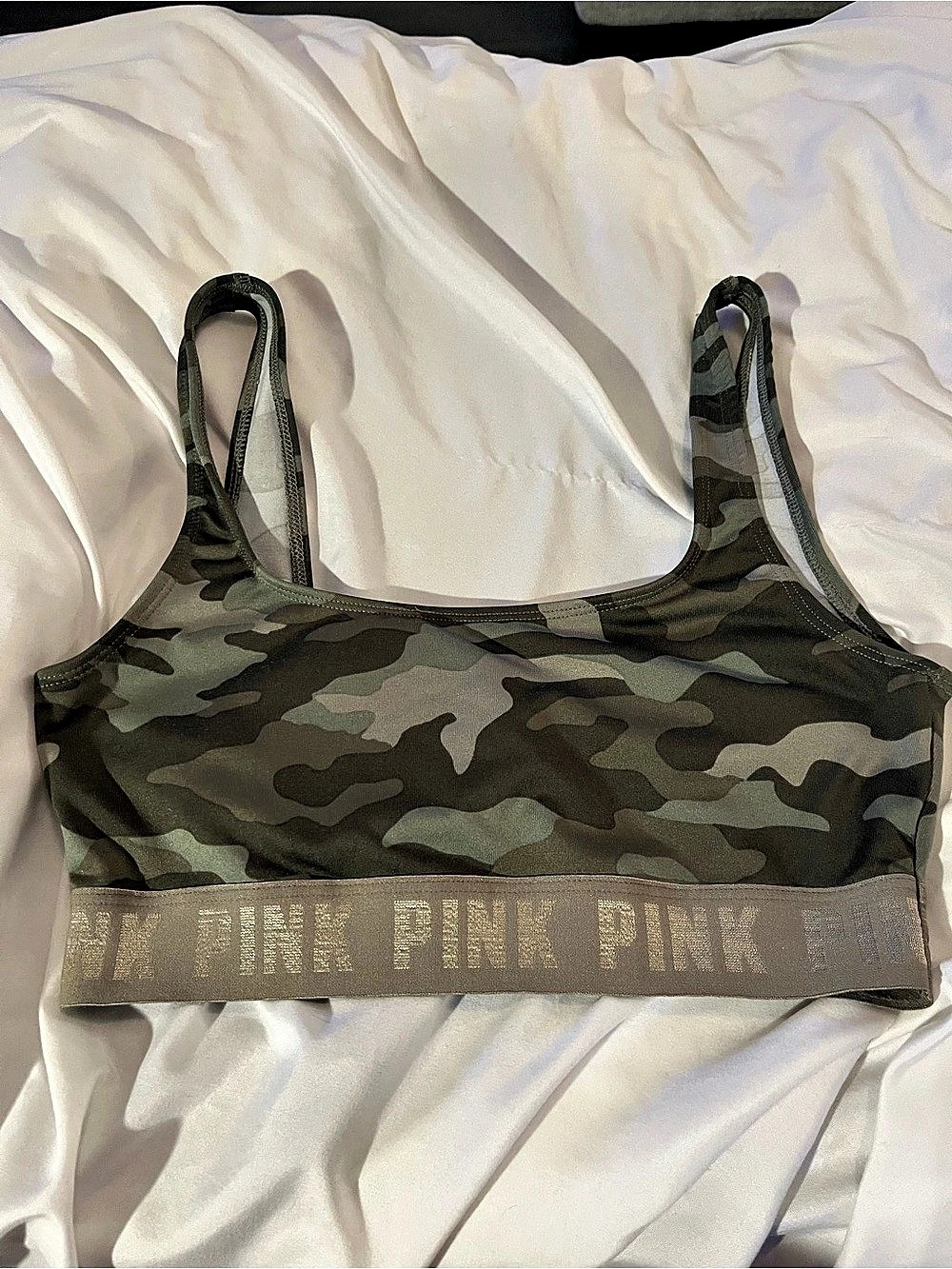 Victoria's Secret PINK Camo Sports Bra XS
